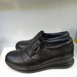 کفش طبی مشکی چرم گاوی